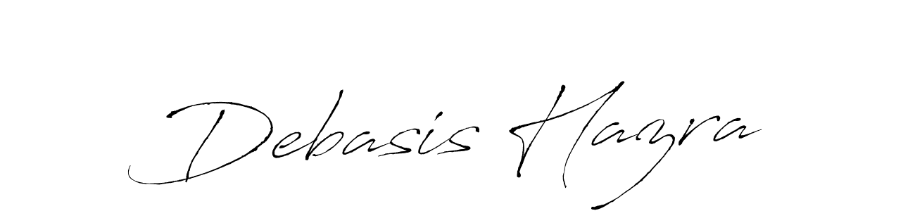 How to make Debasis Hazra signature? Antro_Vectra is a professional autograph style. Create handwritten signature for Debasis Hazra name. Debasis Hazra signature style 6 images and pictures png