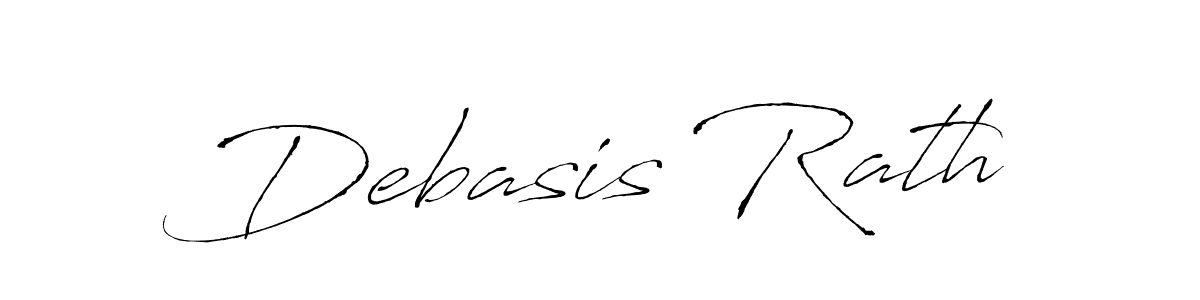 Design your own signature with our free online signature maker. With this signature software, you can create a handwritten (Antro_Vectra) signature for name Debasis Rath. Debasis Rath signature style 6 images and pictures png