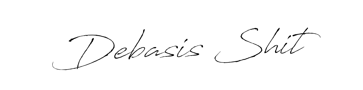How to make Debasis Shit signature? Antro_Vectra is a professional autograph style. Create handwritten signature for Debasis Shit name. Debasis Shit signature style 6 images and pictures png