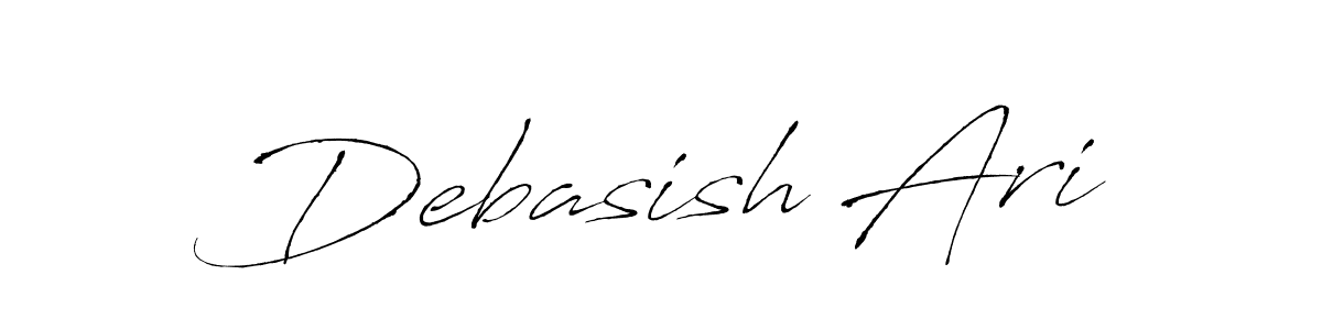 How to make Debasish Ari signature? Antro_Vectra is a professional autograph style. Create handwritten signature for Debasish Ari name. Debasish Ari signature style 6 images and pictures png