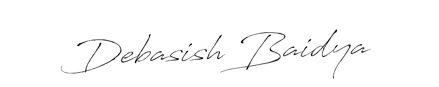 Create a beautiful signature design for name Debasish Baidya. With this signature (Antro_Vectra) fonts, you can make a handwritten signature for free. Debasish Baidya signature style 6 images and pictures png