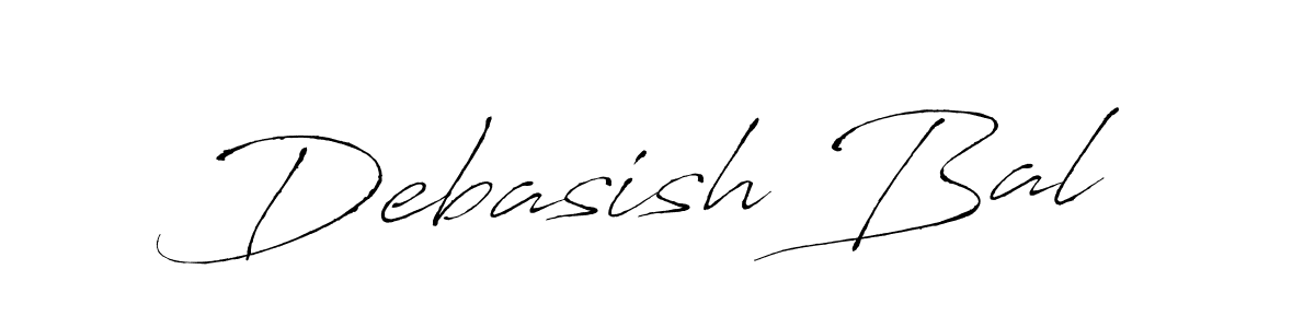 Debasish Bal stylish signature style. Best Handwritten Sign (Antro_Vectra) for my name. Handwritten Signature Collection Ideas for my name Debasish Bal. Debasish Bal signature style 6 images and pictures png