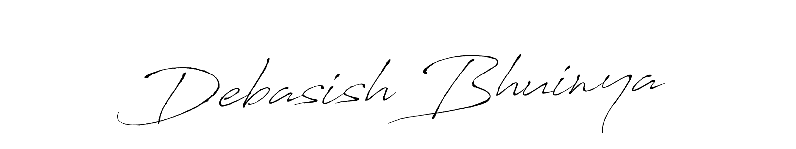 Design your own signature with our free online signature maker. With this signature software, you can create a handwritten (Antro_Vectra) signature for name Debasish Bhuinya. Debasish Bhuinya signature style 6 images and pictures png