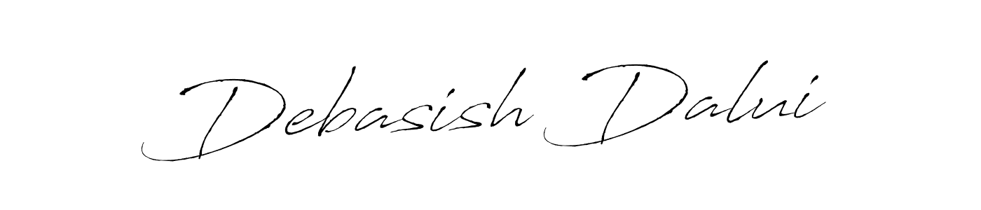 You should practise on your own different ways (Antro_Vectra) to write your name (Debasish Dalui) in signature. don't let someone else do it for you. Debasish Dalui signature style 6 images and pictures png