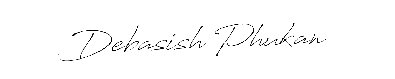 How to make Debasish Phukan signature? Antro_Vectra is a professional autograph style. Create handwritten signature for Debasish Phukan name. Debasish Phukan signature style 6 images and pictures png