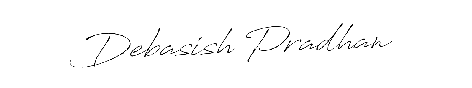 Make a beautiful signature design for name Debasish Pradhan. With this signature (Antro_Vectra) style, you can create a handwritten signature for free. Debasish Pradhan signature style 6 images and pictures png