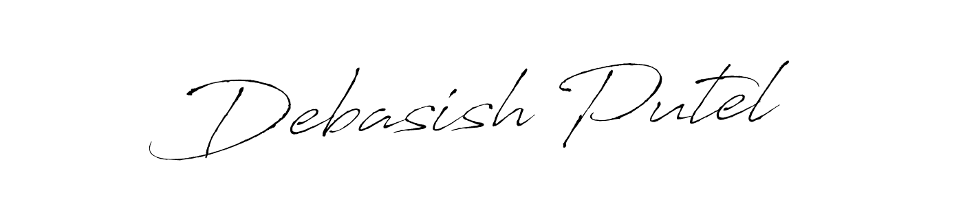 The best way (Antro_Vectra) to make a short signature is to pick only two or three words in your name. The name Debasish Putel include a total of six letters. For converting this name. Debasish Putel signature style 6 images and pictures png