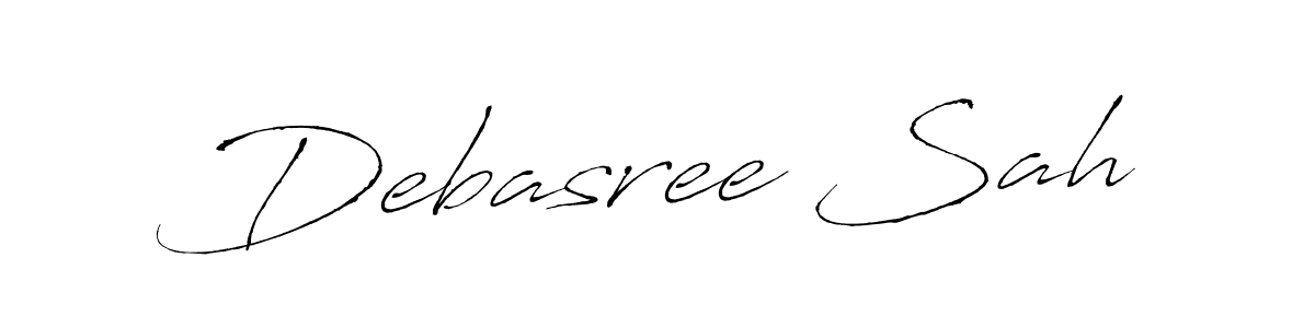 Design your own signature with our free online signature maker. With this signature software, you can create a handwritten (Antro_Vectra) signature for name Debasree Sah. Debasree Sah signature style 6 images and pictures png