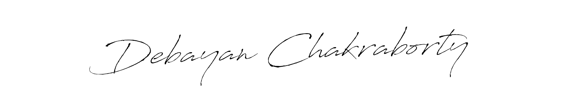 Make a beautiful signature design for name Debayan Chakraborty. With this signature (Antro_Vectra) style, you can create a handwritten signature for free. Debayan Chakraborty signature style 6 images and pictures png