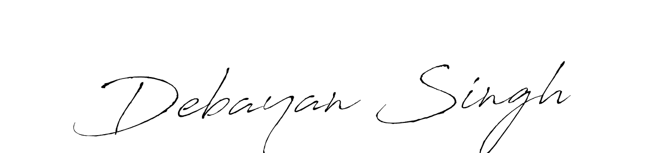 Create a beautiful signature design for name Debayan Singh. With this signature (Antro_Vectra) fonts, you can make a handwritten signature for free. Debayan Singh signature style 6 images and pictures png