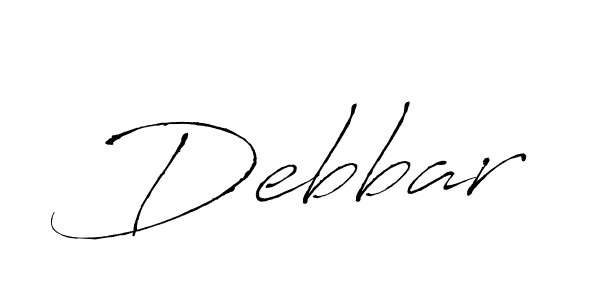 if you are searching for the best signature style for your name Debbar. so please give up your signature search. here we have designed multiple signature styles  using Antro_Vectra. Debbar signature style 6 images and pictures png