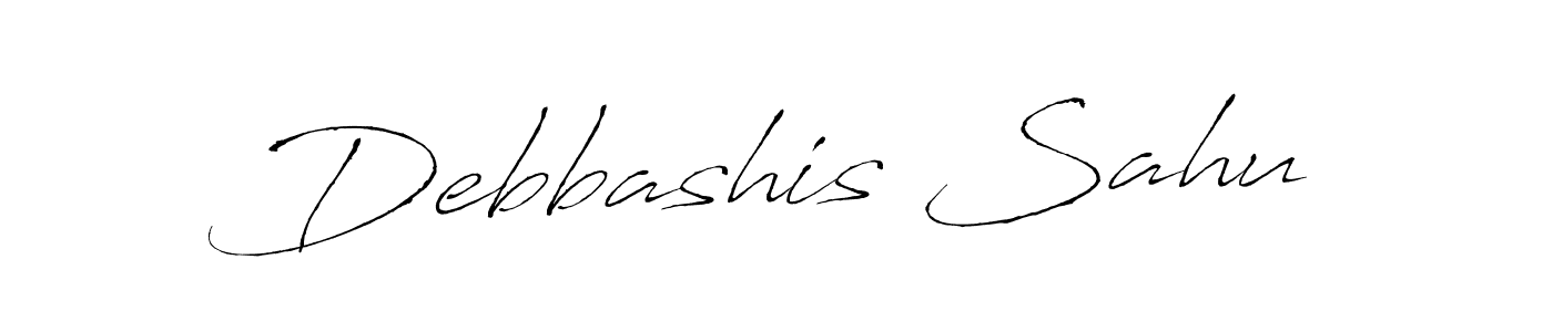 Debbashis Sahu stylish signature style. Best Handwritten Sign (Antro_Vectra) for my name. Handwritten Signature Collection Ideas for my name Debbashis Sahu. Debbashis Sahu signature style 6 images and pictures png
