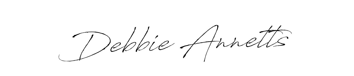 Make a short Debbie Annetts signature style. Manage your documents anywhere anytime using Antro_Vectra. Create and add eSignatures, submit forms, share and send files easily. Debbie Annetts signature style 6 images and pictures png