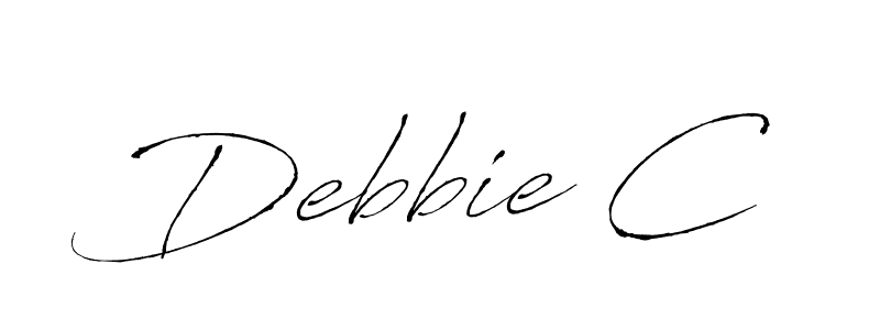 Design your own signature with our free online signature maker. With this signature software, you can create a handwritten (Antro_Vectra) signature for name Debbie C. Debbie C signature style 6 images and pictures png