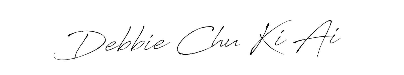 It looks lik you need a new signature style for name Debbie Chu Ki Ai. Design unique handwritten (Antro_Vectra) signature with our free signature maker in just a few clicks. Debbie Chu Ki Ai signature style 6 images and pictures png