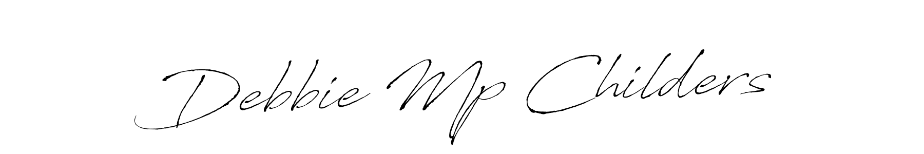 Design your own signature with our free online signature maker. With this signature software, you can create a handwritten (Antro_Vectra) signature for name Debbie Mp Childers. Debbie Mp Childers signature style 6 images and pictures png