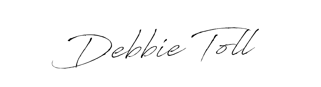 Similarly Antro_Vectra is the best handwritten signature design. Signature creator online .You can use it as an online autograph creator for name Debbie Toll. Debbie Toll signature style 6 images and pictures png