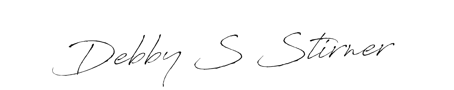 Similarly Antro_Vectra is the best handwritten signature design. Signature creator online .You can use it as an online autograph creator for name Debby S Stirner. Debby S Stirner signature style 6 images and pictures png