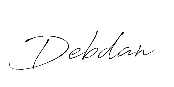 Make a beautiful signature design for name Debdan. With this signature (Antro_Vectra) style, you can create a handwritten signature for free. Debdan signature style 6 images and pictures png