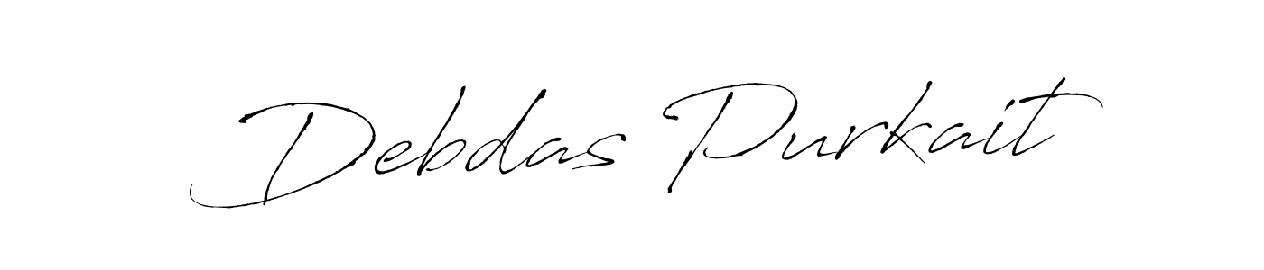 Create a beautiful signature design for name Debdas Purkait. With this signature (Antro_Vectra) fonts, you can make a handwritten signature for free. Debdas Purkait signature style 6 images and pictures png