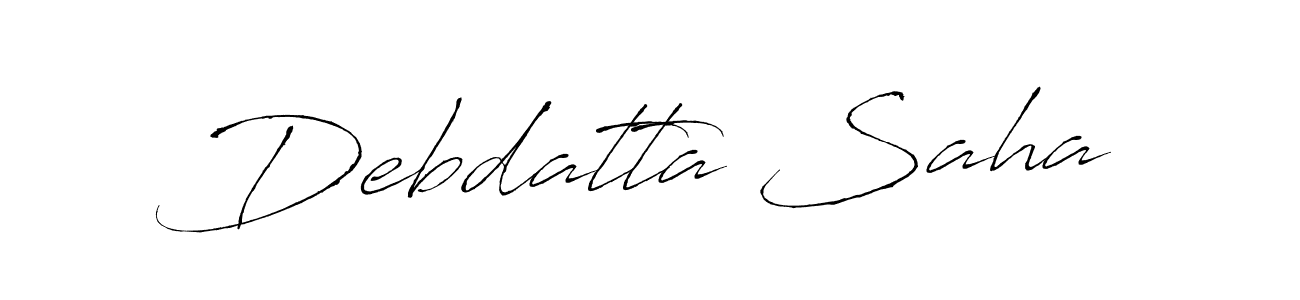 How to make Debdatta Saha signature? Antro_Vectra is a professional autograph style. Create handwritten signature for Debdatta Saha name. Debdatta Saha signature style 6 images and pictures png