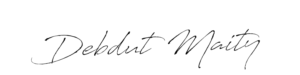 Also You can easily find your signature by using the search form. We will create Debdut Maity name handwritten signature images for you free of cost using Antro_Vectra sign style. Debdut Maity signature style 6 images and pictures png