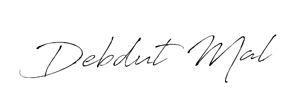 You should practise on your own different ways (Antro_Vectra) to write your name (Debdut Mal) in signature. don't let someone else do it for you. Debdut Mal signature style 6 images and pictures png