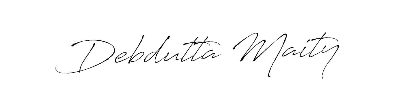 Create a beautiful signature design for name Debdutta Maity. With this signature (Antro_Vectra) fonts, you can make a handwritten signature for free. Debdutta Maity signature style 6 images and pictures png