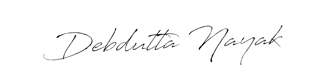 Design your own signature with our free online signature maker. With this signature software, you can create a handwritten (Antro_Vectra) signature for name Debdutta Nayak. Debdutta Nayak signature style 6 images and pictures png