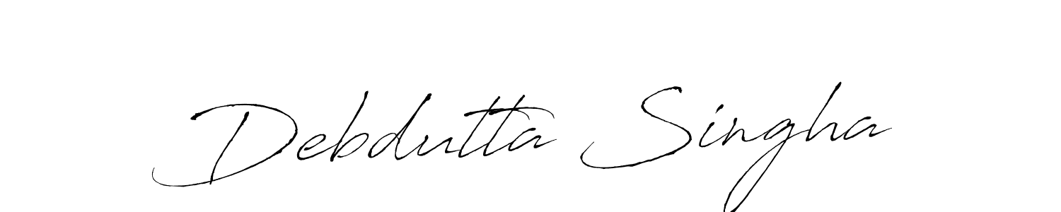 You should practise on your own different ways (Antro_Vectra) to write your name (Debdutta Singha) in signature. don't let someone else do it for you. Debdutta Singha signature style 6 images and pictures png