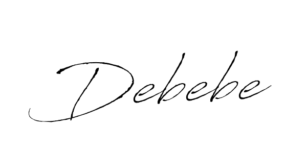 if you are searching for the best signature style for your name Debebe. so please give up your signature search. here we have designed multiple signature styles  using Antro_Vectra. Debebe signature style 6 images and pictures png