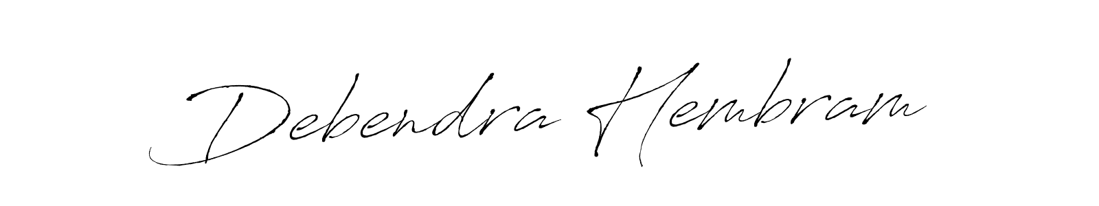 This is the best signature style for the Debendra Hembram name. Also you like these signature font (Antro_Vectra). Mix name signature. Debendra Hembram signature style 6 images and pictures png