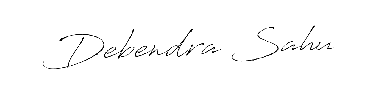 Make a beautiful signature design for name Debendra Sahu. With this signature (Antro_Vectra) style, you can create a handwritten signature for free. Debendra Sahu signature style 6 images and pictures png