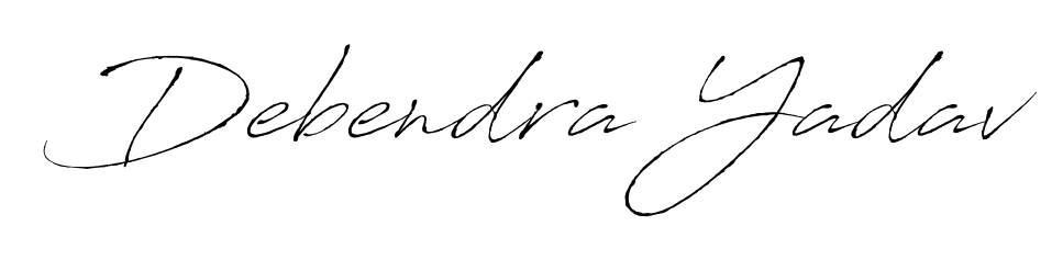 Download transparent PNG signature for name Debendra Yadav styled with Antro_Vectra font. Ready to paste directly into PDF and Word agreements. Debendra Yadav signature style 6 images and pictures png