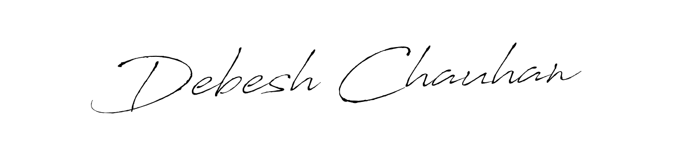 Create a beautiful signature design for name Debesh Chauhan. With this signature (Antro_Vectra) fonts, you can make a handwritten signature for free. Debesh Chauhan signature style 6 images and pictures png