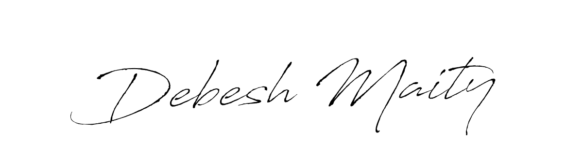 Design your own signature with our free online signature maker. With this signature software, you can create a handwritten (Antro_Vectra) signature for name Debesh Maity. Debesh Maity signature style 6 images and pictures png