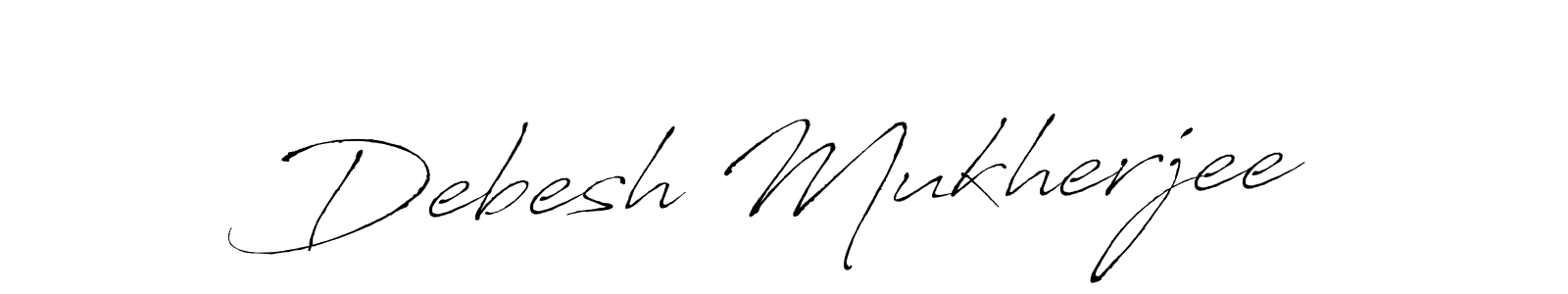 Antro_Vectra is a professional signature style that is perfect for those who want to add a touch of class to their signature. It is also a great choice for those who want to make their signature more unique. Get Debesh Mukherjee name to fancy signature for free. Debesh Mukherjee signature style 6 images and pictures png