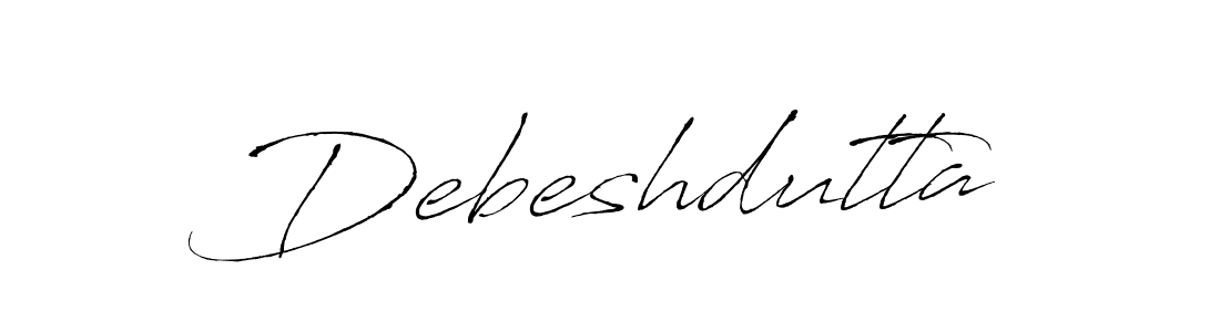 The best way (Antro_Vectra) to make a short signature is to pick only two or three words in your name. The name Debeshdutta include a total of six letters. For converting this name. Debeshdutta signature style 6 images and pictures png