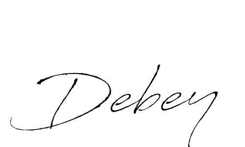 The best way (Antro_Vectra) to make a short signature is to pick only two or three words in your name. The name Debey include a total of six letters. For converting this name. Debey signature style 6 images and pictures png