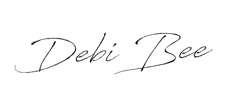 Debi Bee stylish signature style. Best Handwritten Sign (Antro_Vectra) for my name. Handwritten Signature Collection Ideas for my name Debi Bee. Debi Bee signature style 6 images and pictures png