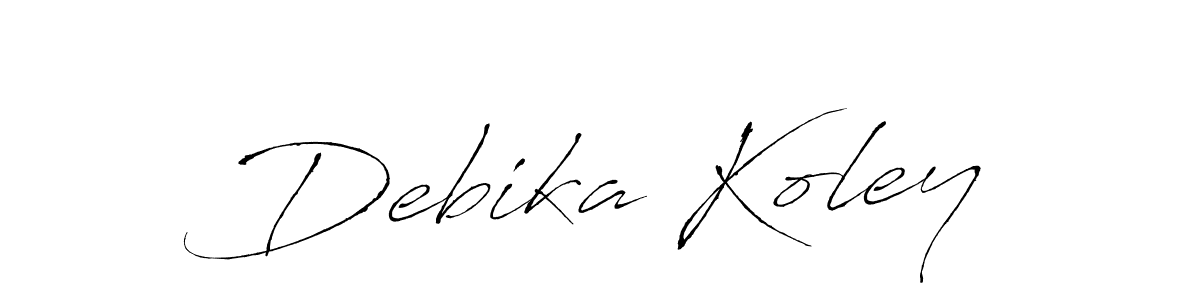 if you are searching for the best signature style for your name Debika Koley. so please give up your signature search. here we have designed multiple signature styles  using Antro_Vectra. Debika Koley signature style 6 images and pictures png
