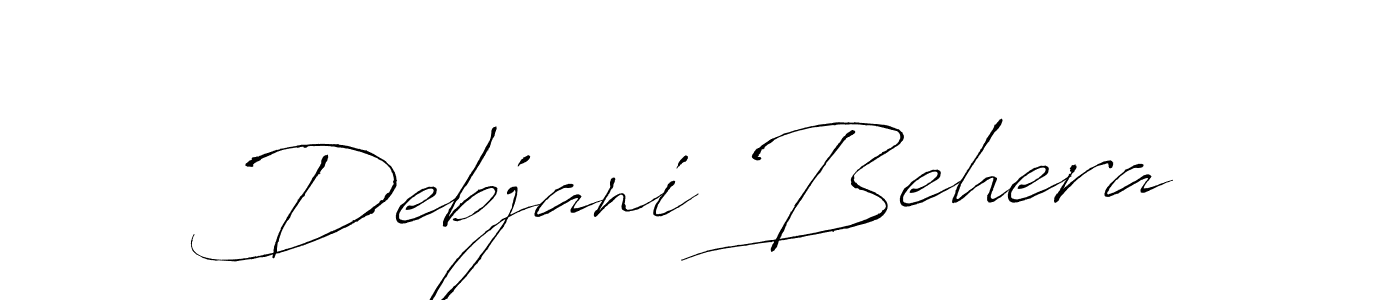 Create a beautiful signature design for name Debjani Behera. With this signature (Antro_Vectra) fonts, you can make a handwritten signature for free. Debjani Behera signature style 6 images and pictures png