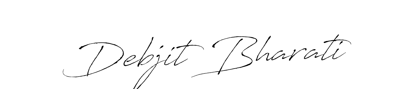 Create a beautiful signature design for name Debjit Bharati. With this signature (Antro_Vectra) fonts, you can make a handwritten signature for free. Debjit Bharati signature style 6 images and pictures png