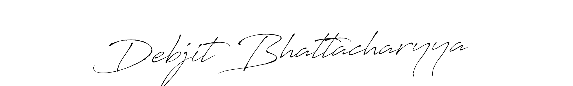 Create a beautiful signature design for name Debjit Bhattacharyya. With this signature (Antro_Vectra) fonts, you can make a handwritten signature for free. Debjit Bhattacharyya signature style 6 images and pictures png