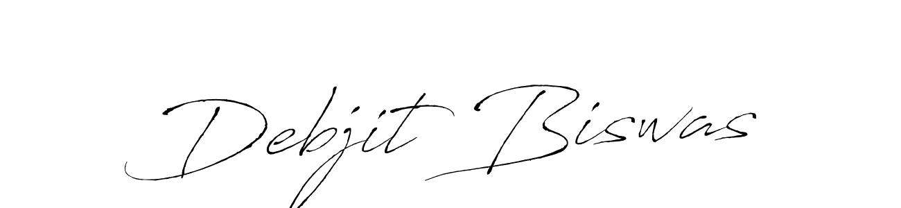 Create a beautiful signature design for name Debjit Biswas. With this signature (Antro_Vectra) fonts, you can make a handwritten signature for free. Debjit Biswas signature style 6 images and pictures png