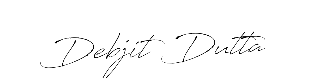 Antro_Vectra is a professional signature style that is perfect for those who want to add a touch of class to their signature. It is also a great choice for those who want to make their signature more unique. Get Debjit Dutta name to fancy signature for free. Debjit Dutta signature style 6 images and pictures png