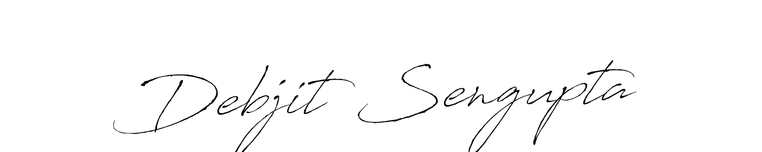 Make a beautiful signature design for name Debjit Sengupta. With this signature (Antro_Vectra) style, you can create a handwritten signature for free. Debjit Sengupta signature style 6 images and pictures png