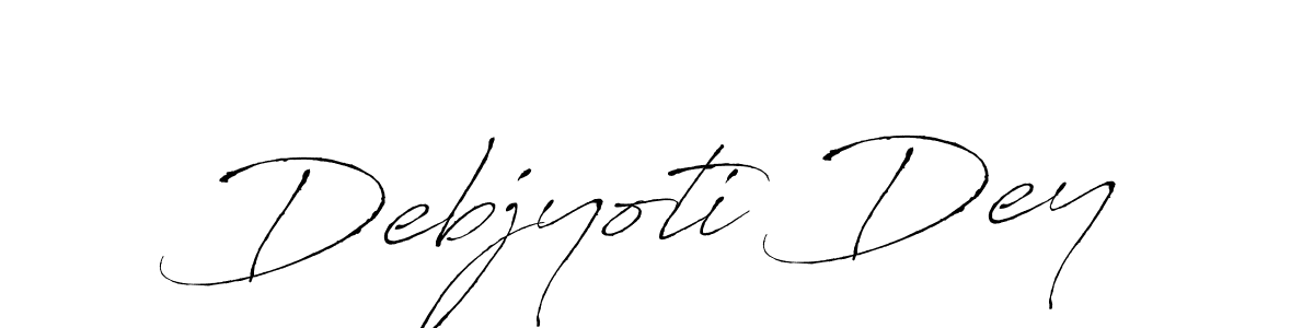 How to make Debjyoti Dey name signature. Use Antro_Vectra style for creating short signs online. This is the latest handwritten sign. Debjyoti Dey signature style 6 images and pictures png