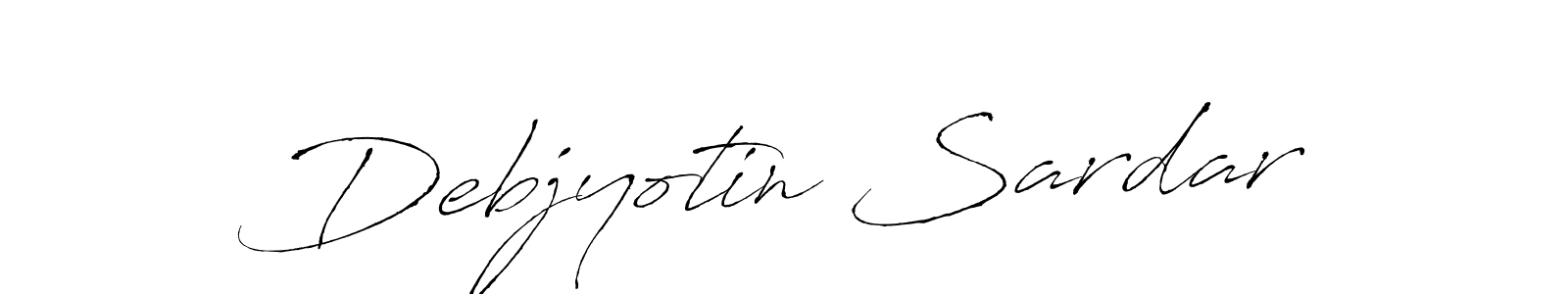 Debjyotin Sardar stylish signature style. Best Handwritten Sign (Antro_Vectra) for my name. Handwritten Signature Collection Ideas for my name Debjyotin Sardar. Debjyotin Sardar signature style 6 images and pictures png