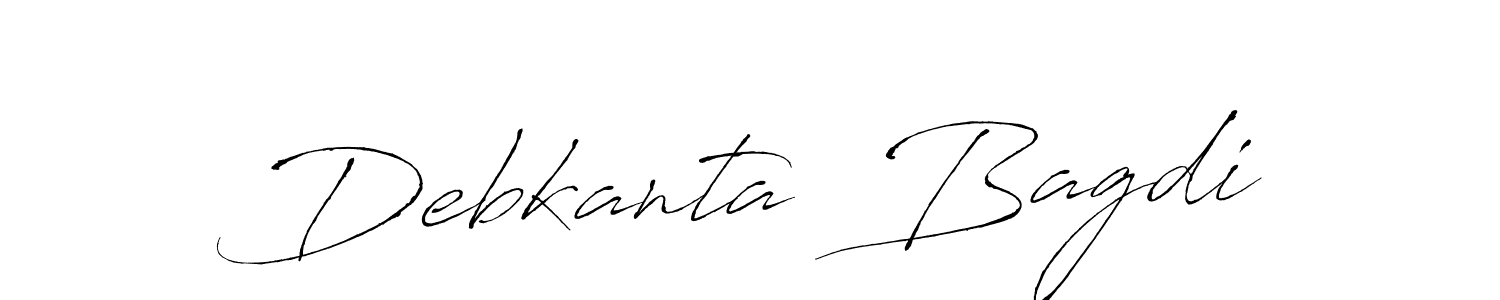 Similarly Antro_Vectra is the best handwritten signature design. Signature creator online .You can use it as an online autograph creator for name Debkanta  Bagdi. Debkanta  Bagdi signature style 6 images and pictures png